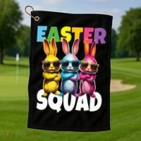  Easter Squad Bunny Cool Bunnies Happy Easter  Golf Towel thumb 1