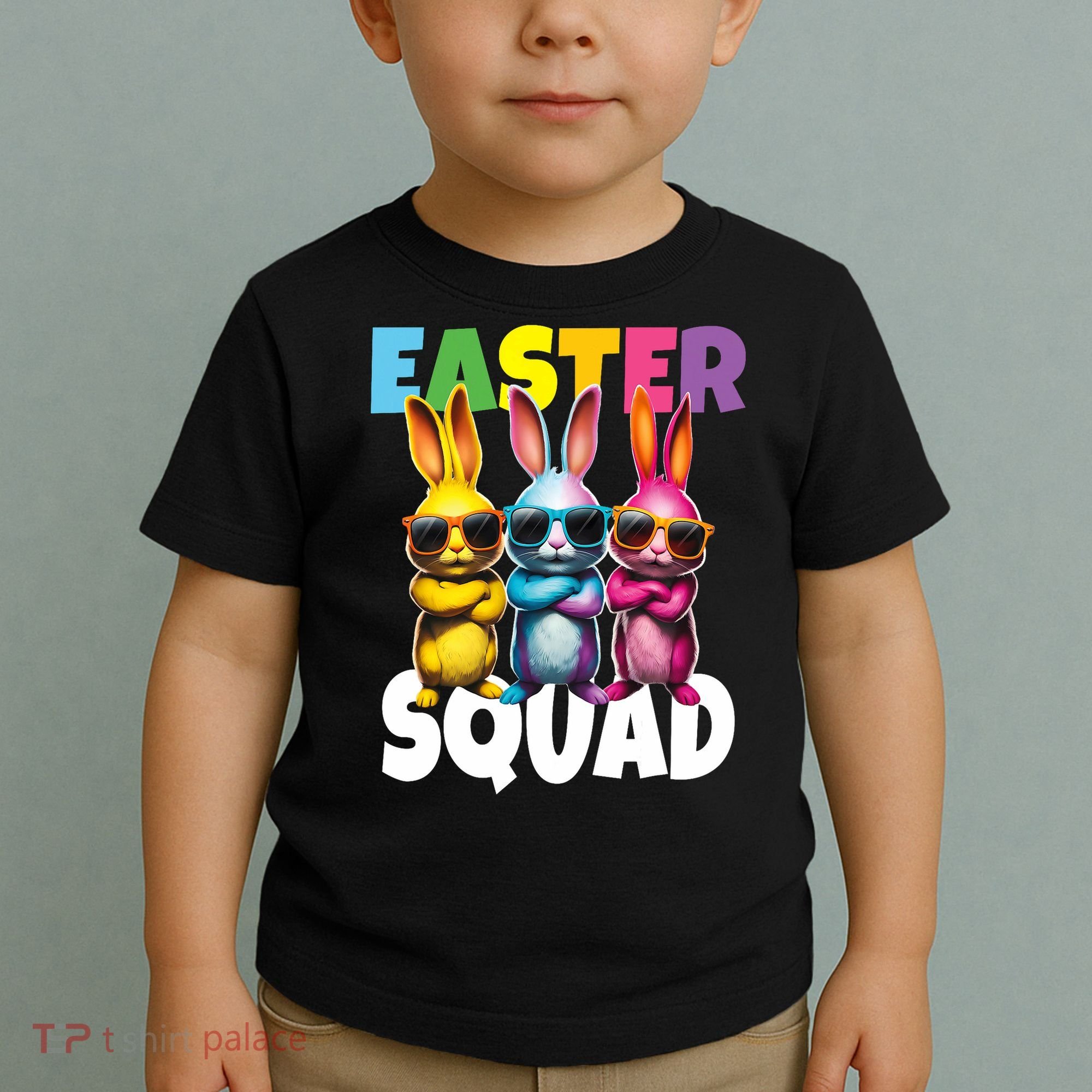  Easter Squad Bunny Cool Bunnies Happy Easter  Toddler T-Shirt