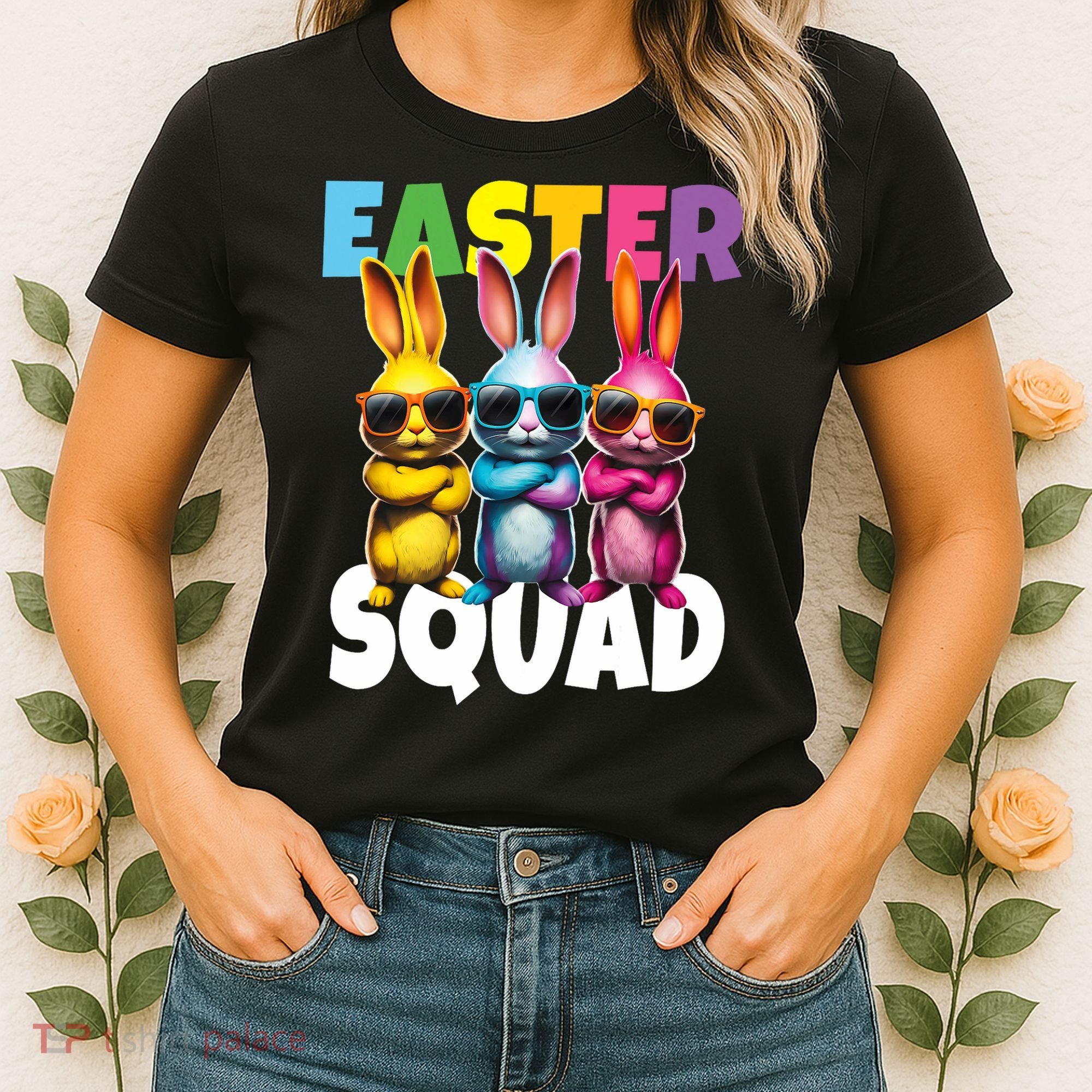  Easter Squad Bunny Cool Bunnies Happy Easter  Women's T-Shirt