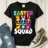  Easter Squad Bunny Cool Bunnies Happy Easter  Women's T-Shirt thumb 3