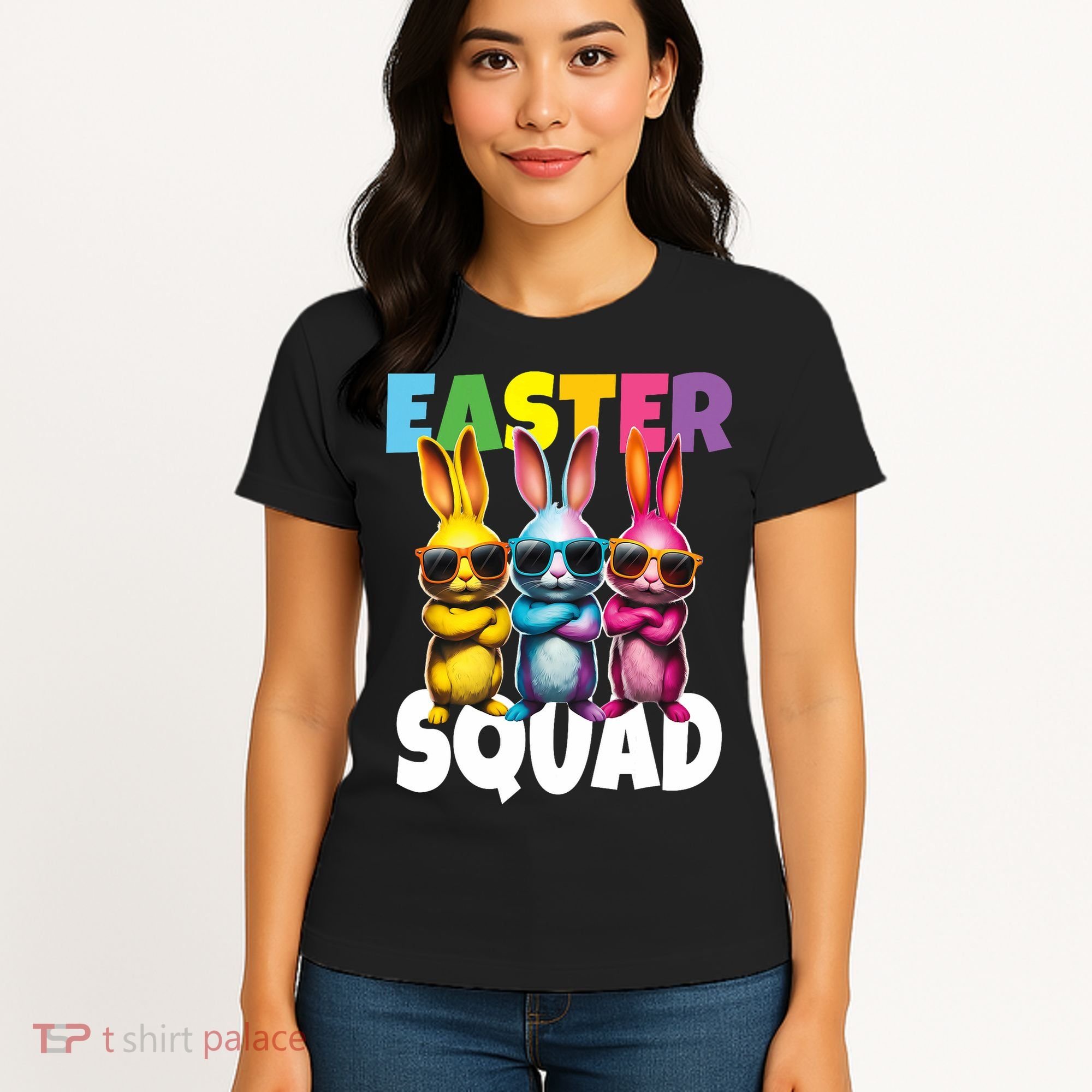  Easter Squad Bunny Cool Bunnies Happy Easter  Women's T-Shirt