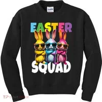 Easter Squad Bunny Cool Bunnies Happy Easter  Kids Sweatshirt thumb 0