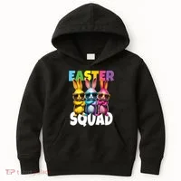  Easter Squad Bunny Cool Bunnies Happy Easter  Kids Hoodie thumb 0