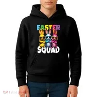  Easter Squad Bunny Cool Bunnies Happy Easter  Kids Hoodie thumb 4