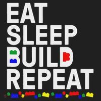 Eat Sleep Build Gift Cool Blocks Building Women's Sweatshirt thumb 2