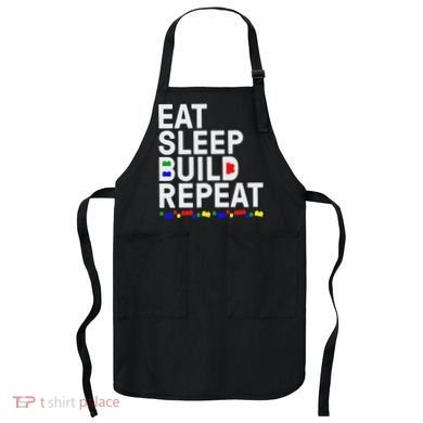 Eat Sleep Build Gift Cool Blocks Building Apron