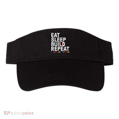 Eat Sleep Build Gift Cool Blocks Building Visor