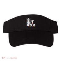Eat Sleep Build Gift Cool Blocks Building Visor thumb 0