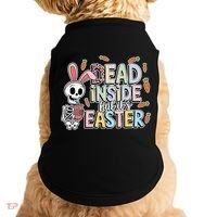 Easter Skeleton Bunny But Did You Dye Spring Egg Doggie Tank thumb 0