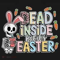 Easter Skeleton Bunny But Did You Dye Spring Egg Bucket Hat thumb 4