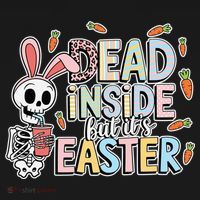 Easter Skeleton Bunny But Did You Dye Spring Egg Pajama Set thumb 2