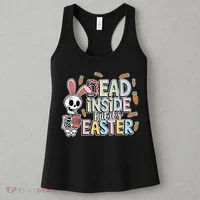 Easter Skeleton Bunny But Did You Dye Spring Egg Women's Tank Top thumb 3