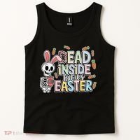 Easter Skeleton Bunny But Did You Dye Spring Egg Tank Top thumb 2