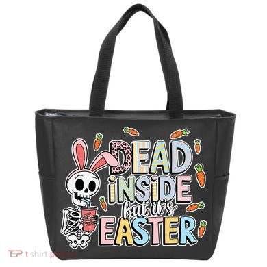 Easter Skeleton Bunny But Did You Dye Spring Egg Tote Bag