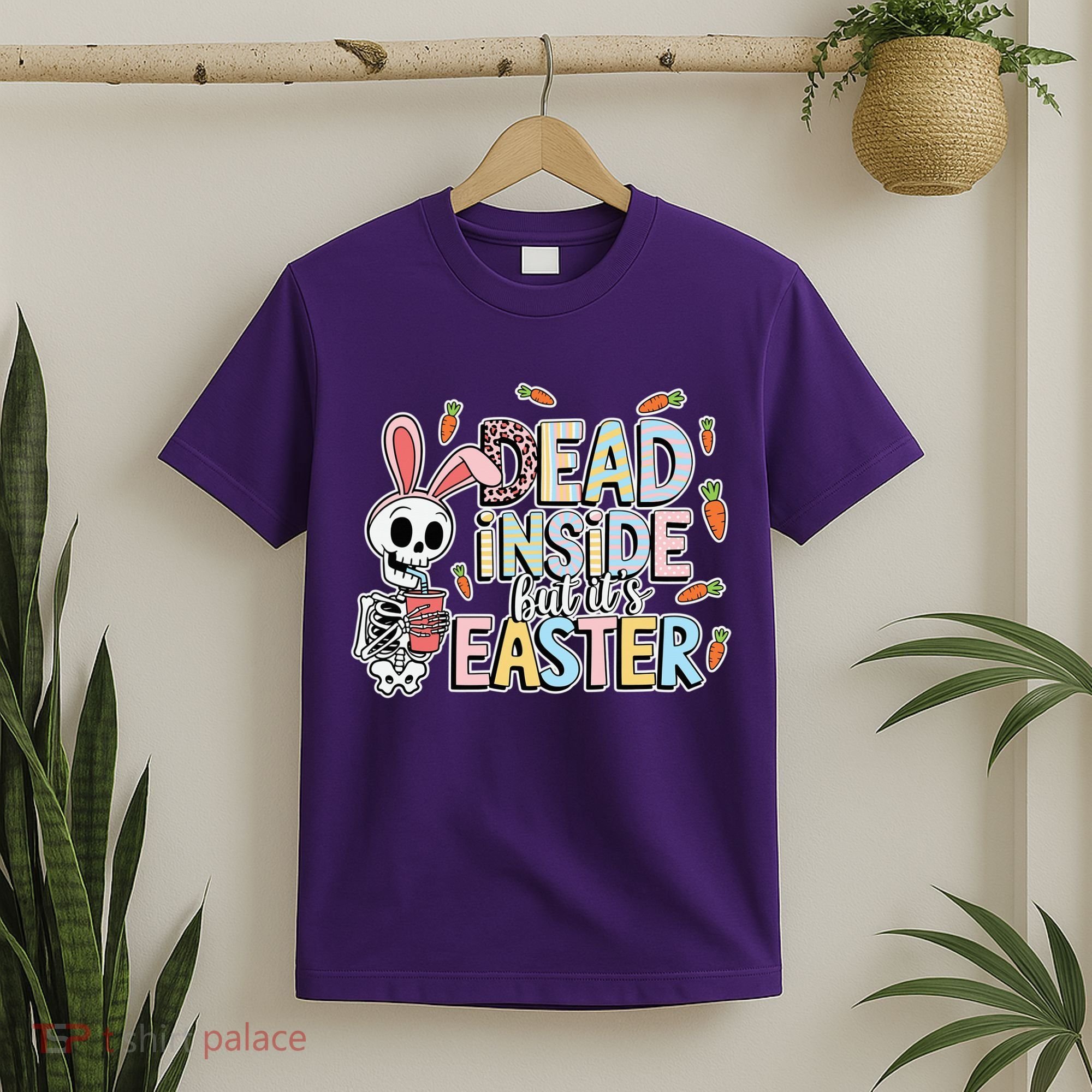 Easter Skeleton Bunny But Did You Dye Spring Egg T-Shirt