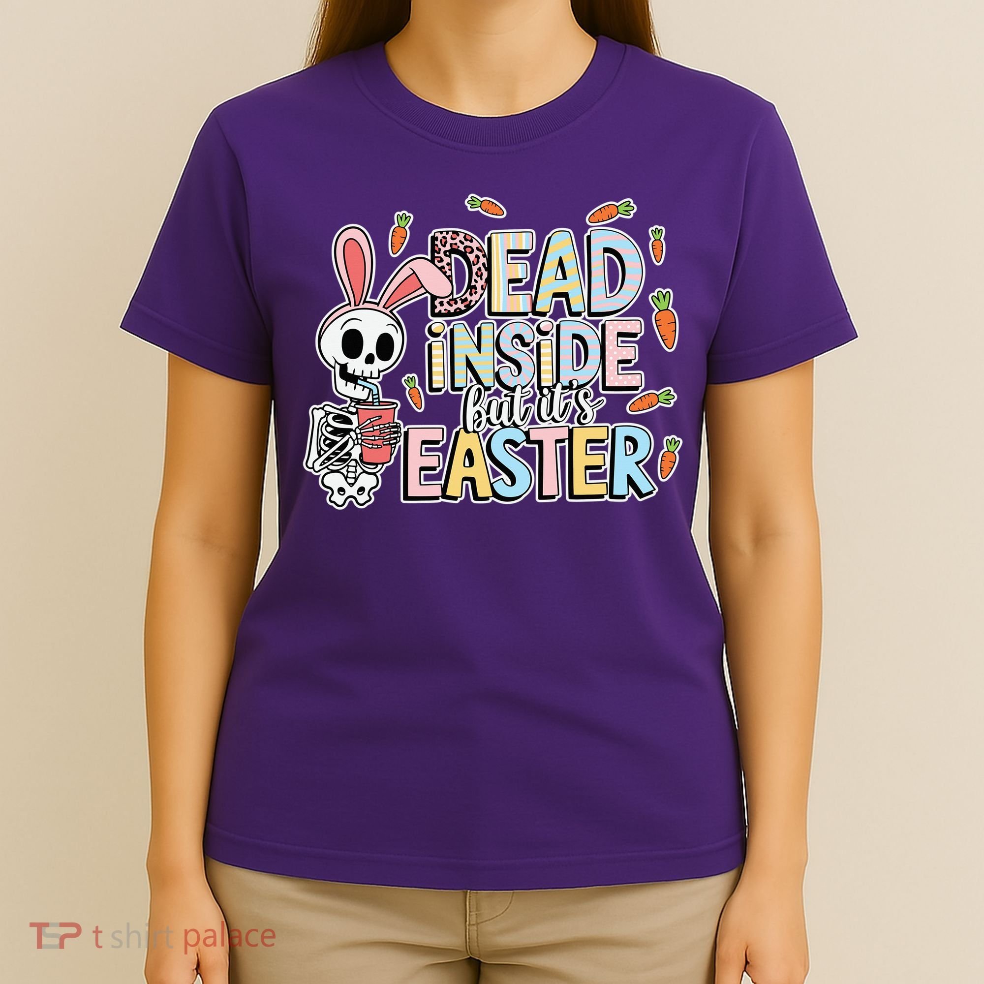 Easter Skeleton Bunny But Did You Dye Spring Egg T-Shirt
