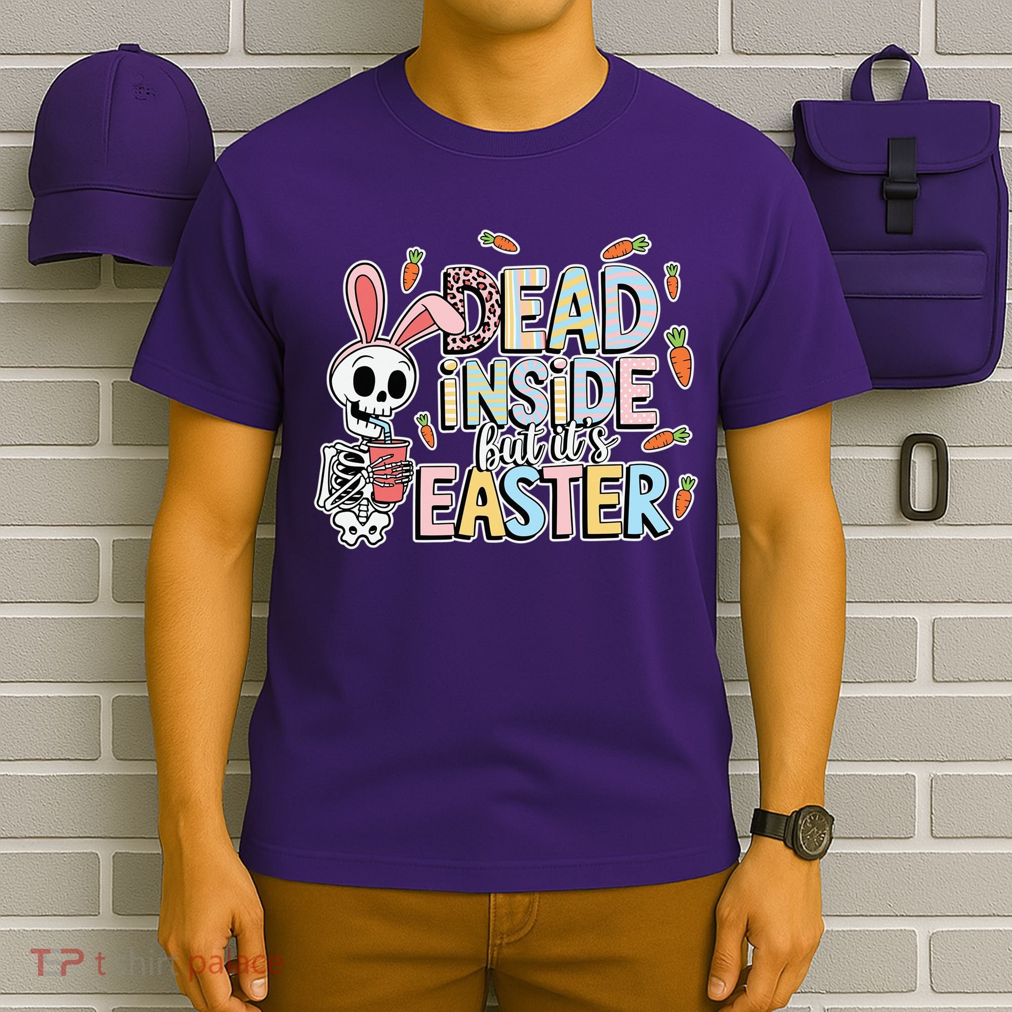 Easter Skeleton Bunny But Did You Dye Spring Egg T-Shirt