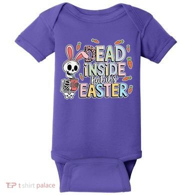 Easter Skeleton Bunny But Did You Dye Spring Egg Baby Bodysuit