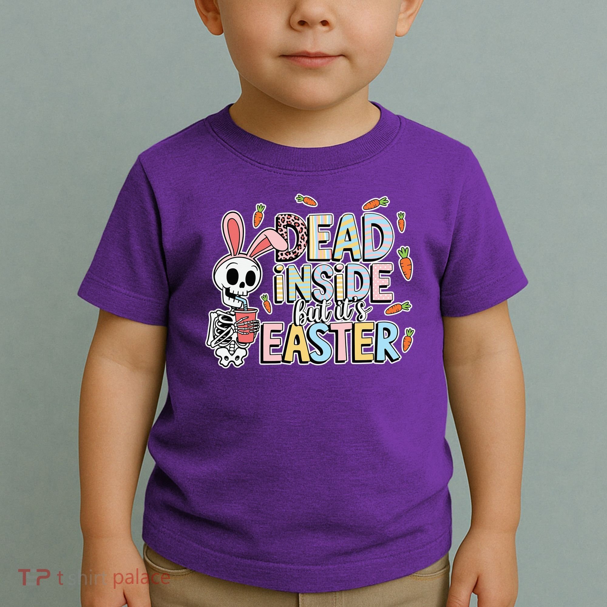 Easter Skeleton Bunny But Did You Dye Spring Egg Toddler T-Shirt