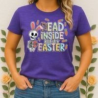 Easter Skeleton Bunny But Did You Dye Spring Egg Women's T-Shirt thumb 2