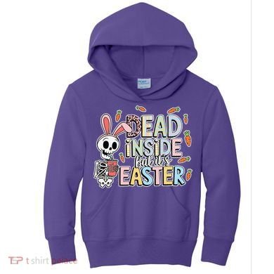 Easter Skeleton Bunny But Did You Dye Spring Egg Kids Hoodie