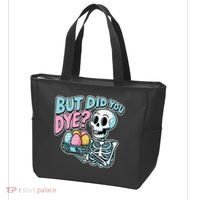 Easter Skeleton Bunny But Did You Dye Spring Egg Tote Bag thumb 3