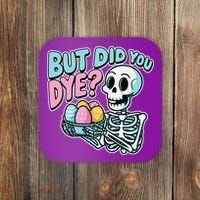 Easter Skeleton Bunny But Did You Dye Spring Egg Coaster thumb 0