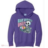 Easter Skeleton Bunny But Did You Dye Spring Egg Kids Hoodie thumb 0