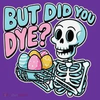Easter Skeleton Bunny But Did You Dye Spring Egg Kids Hoodie thumb 2