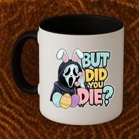 Easter Skeleton Bunny But Did You Dye Spring Egg Coffee Mug thumb 2