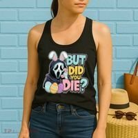 Easter Skeleton Bunny But Did You Dye Spring Egg Women's Tank Top thumb 2