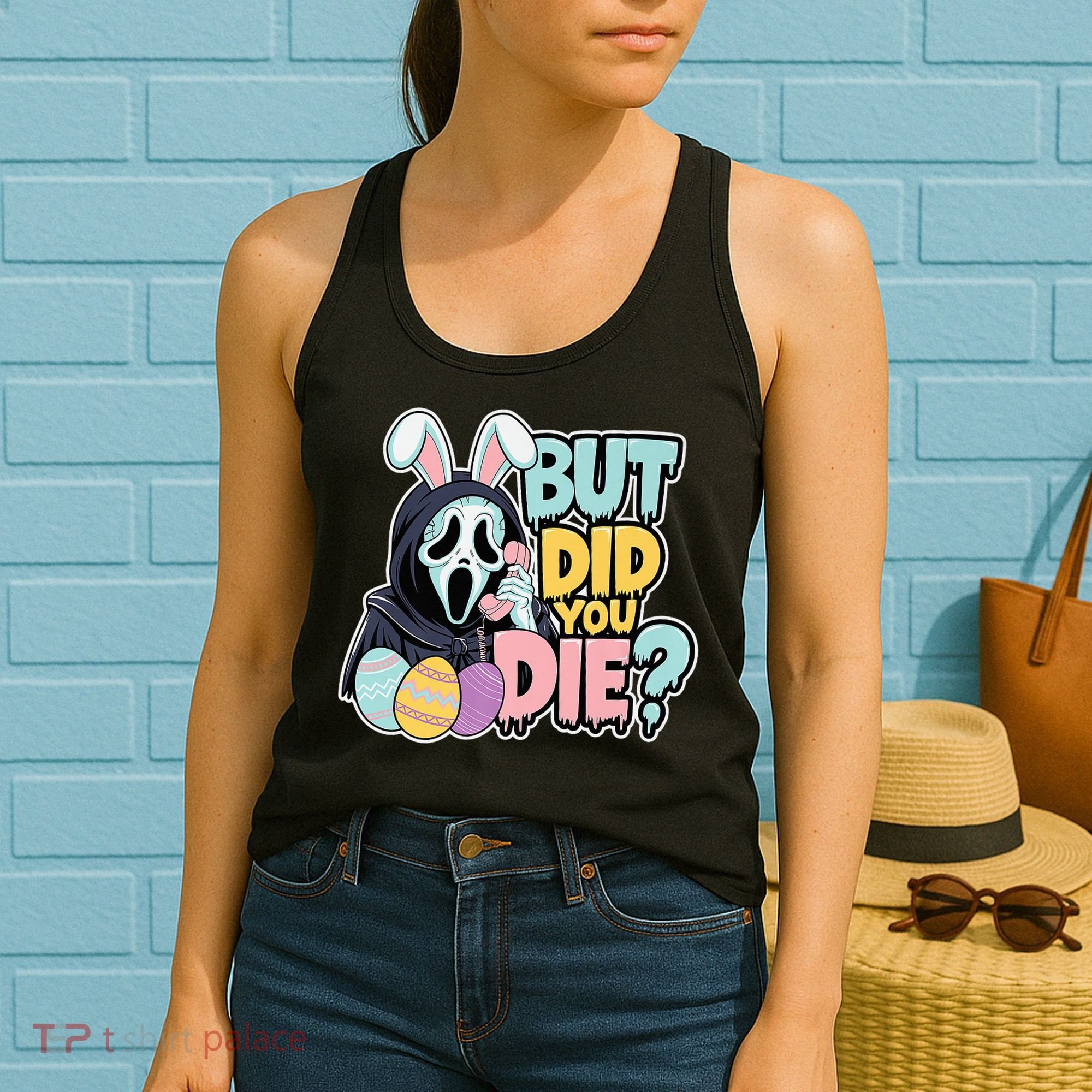 Easter Skeleton Bunny But Did You Dye Spring Egg Women's Tank Top