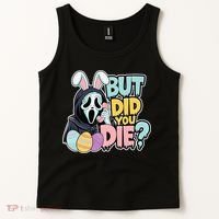 Easter Skeleton Bunny But Did You Dye Spring Egg Tank Top thumb 2