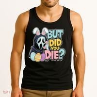 Easter Skeleton Bunny But Did You Dye Spring Egg Tank Top thumb 3