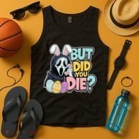 Easter Skeleton Bunny But Did You Dye Spring Egg Tank Top thumb 4