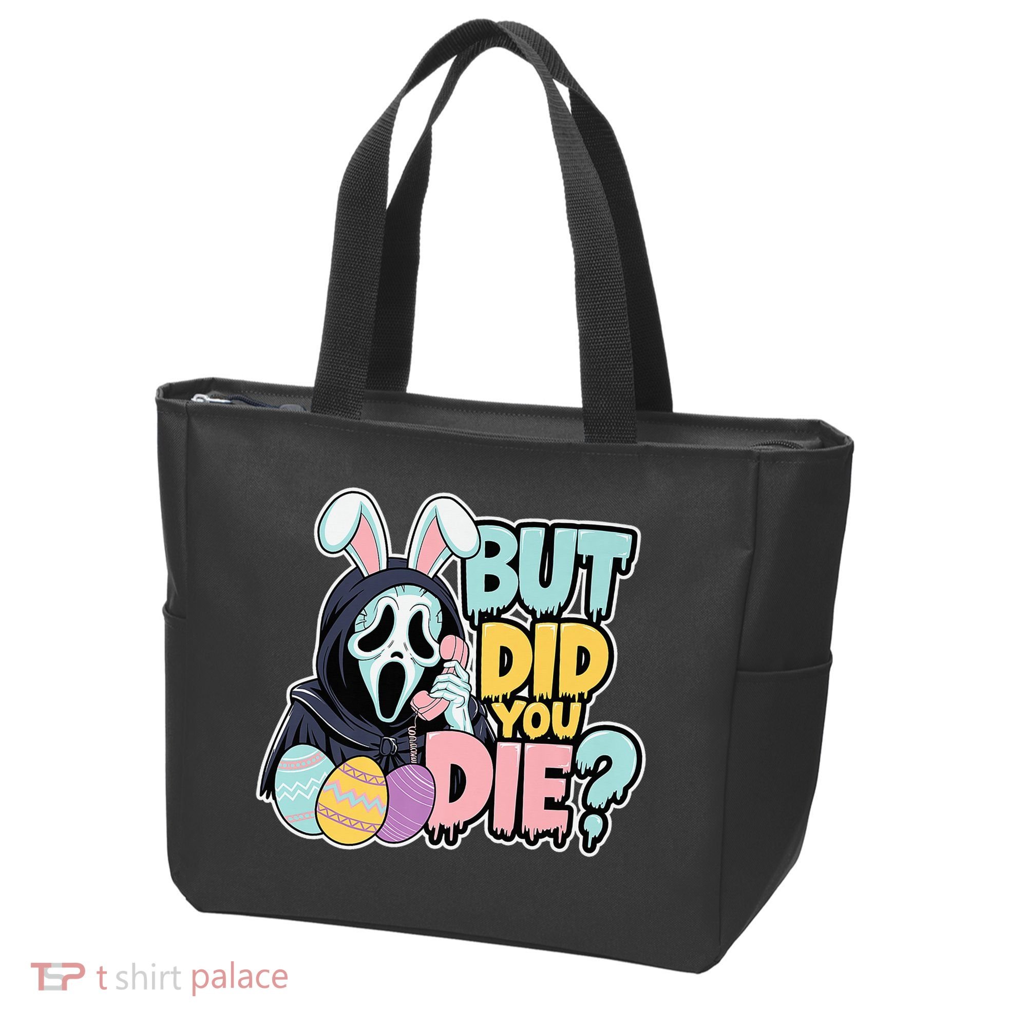 Easter Skeleton Bunny But Did You Dye Spring Egg Tote Bag
