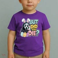 Easter Skeleton Bunny But Did You Dye Spring Egg Toddler T-Shirt thumb 2