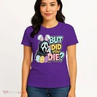 Easter Skeleton Bunny But Did You Dye Spring Egg Women's T-Shirt thumb 4