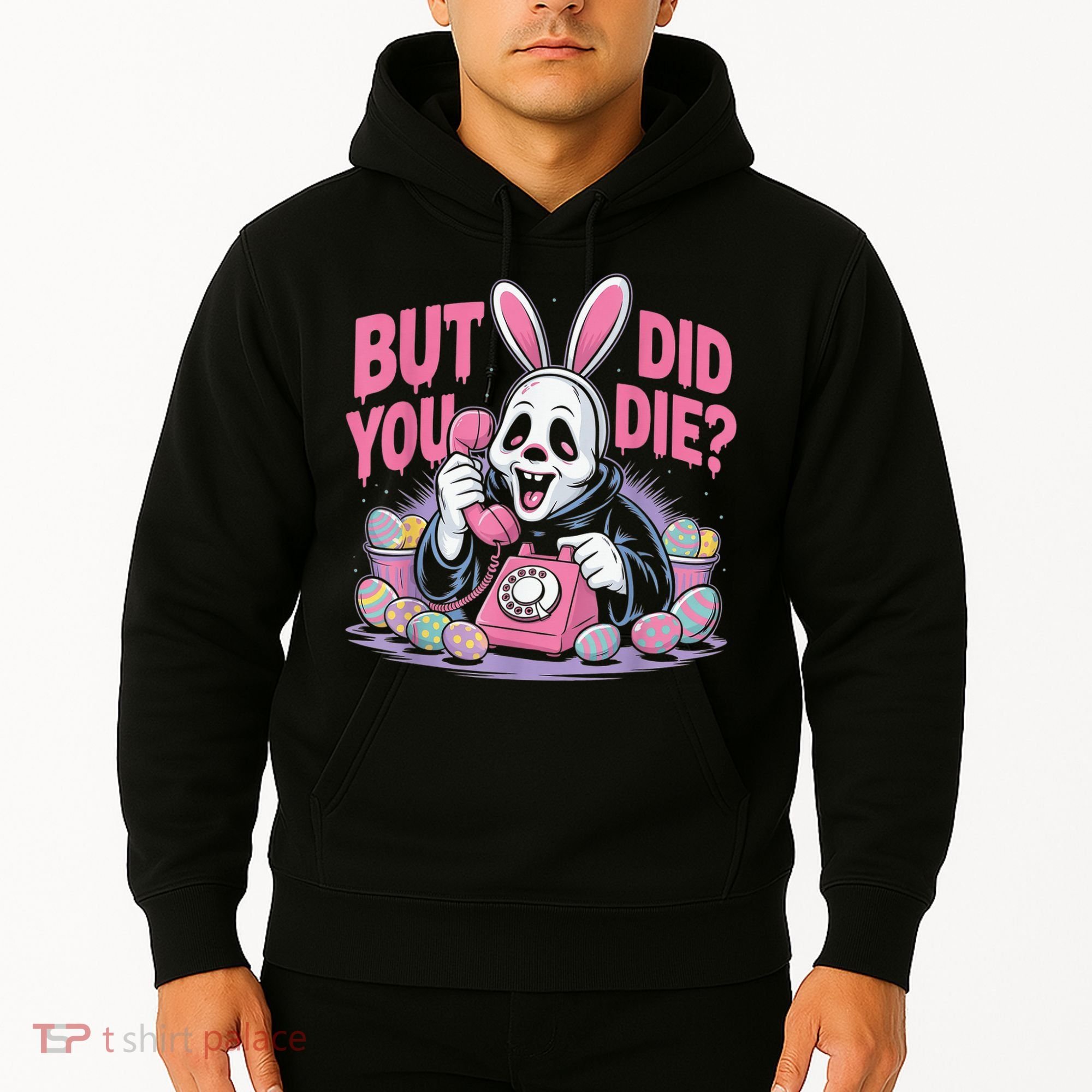 Easter Skeleton Bunny But Did You Dye Spring Egg Hoodie