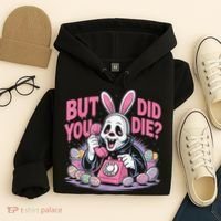 Easter Skeleton Bunny But Did You Dye Spring Egg Hoodie thumb 4