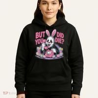 Easter Skeleton Bunny But Did You Dye Spring Egg Hoodie thumb 5