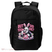 Easter Skeleton Bunny But Did You Dye Spring Egg Backpack thumb 0