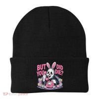 Easter Skeleton Bunny But Did You Dye Spring Egg Beanie thumb 0