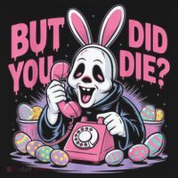 Easter Skeleton Bunny But Did You Dye Spring Egg Polo thumb 3