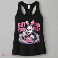 Easter Skeleton Bunny But Did You Dye Spring Egg Women's Tank Top thumb 3