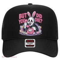 Easter Skeleton Bunny But Did You Dye Spring Egg Hat thumb 0