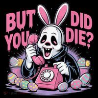 Easter Skeleton Bunny But Did You Dye Spring Egg Toddler Hoodie thumb 2
