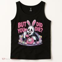 Easter Skeleton Bunny But Did You Dye Spring Egg Tank Top thumb 2