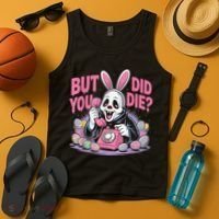Easter Skeleton Bunny But Did You Dye Spring Egg Tank Top thumb 4