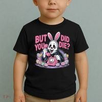 Easter Skeleton Bunny But Did You Dye Spring Egg Toddler T-Shirt thumb 2